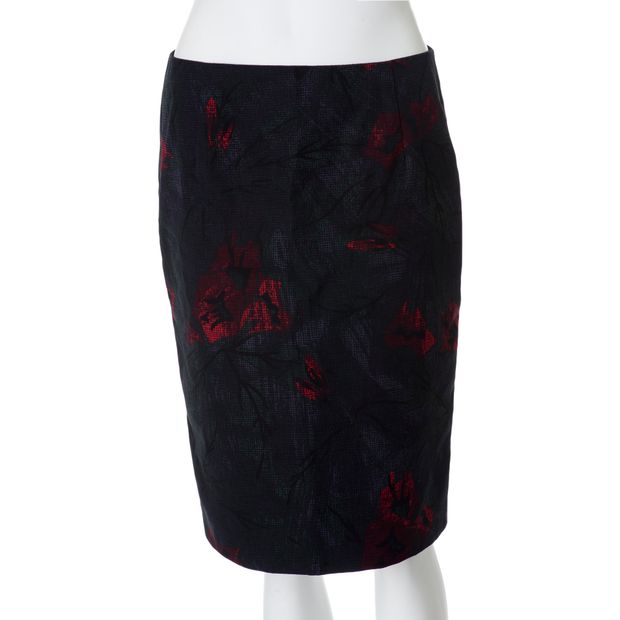 MARC JACOBS Dark Floral Motif Skirt