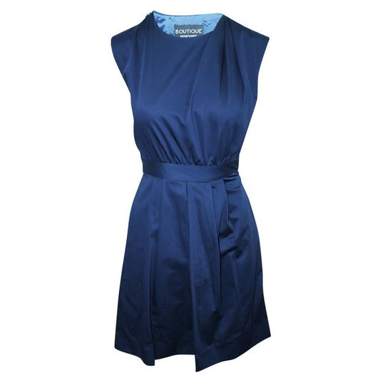 MOSCHINO Navy Blue Pleated Dress