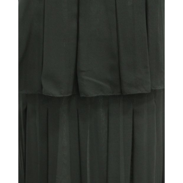 Oscar De La Renta Black Silk Skirt