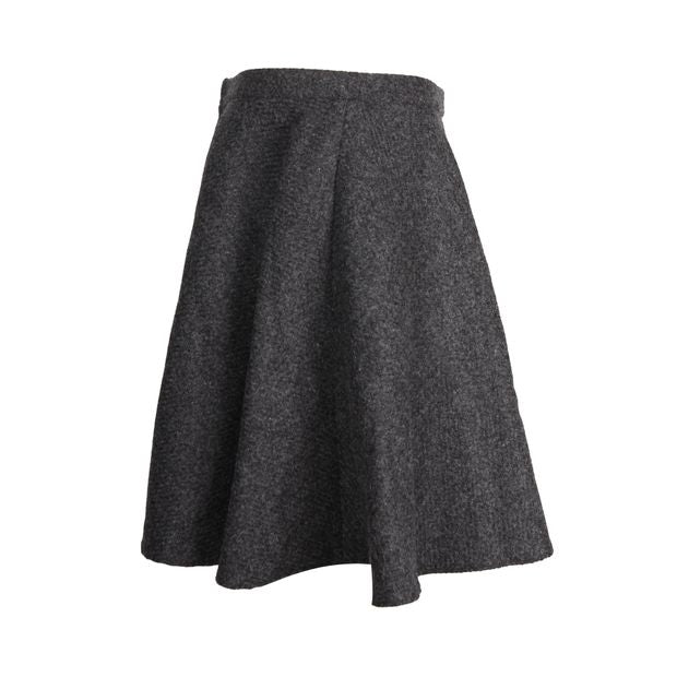 Red Valentino Mini Skirt in Grey Virgin Wool