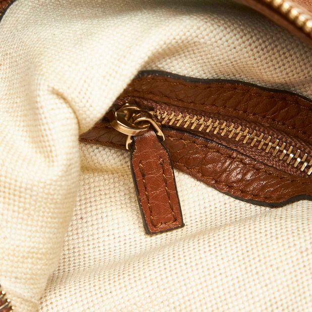 Gucci Brown Calf Leather Bella Shoulder Bag Italy