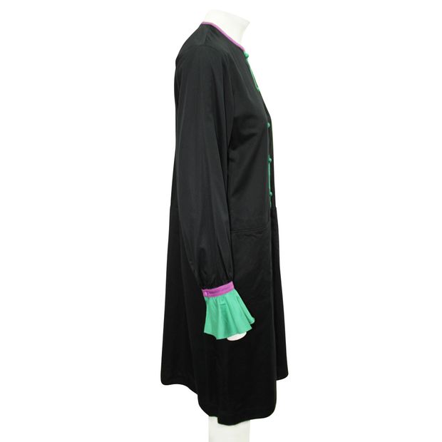 TSUMORI CHISATO Black Dress with Colorful Sleeves