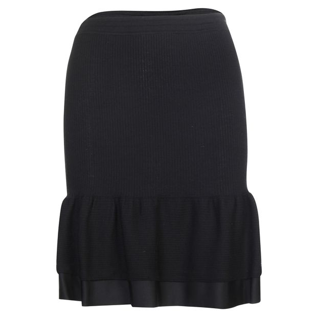 PAULE KA Black Knitwear Skirt