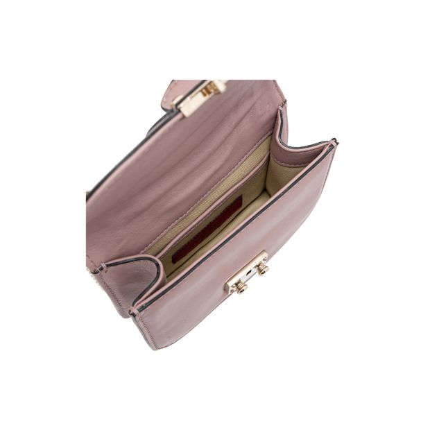 Valentino Small Rockstud Glam Lock Flap Bag