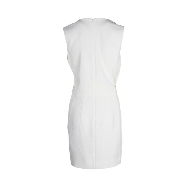 Pleated Ivory Detail Dress