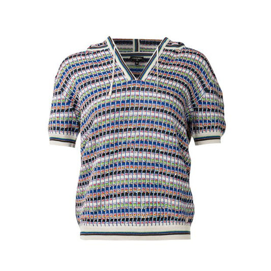 Chanel Knitted Short Sleeve Hoodie