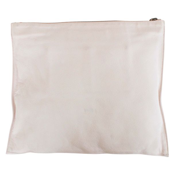 BALENCIAGA White Papier Messenger Bag