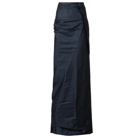 Lanvin Ruffle Draped Long Skirt