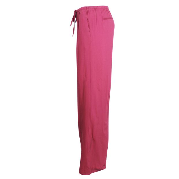 CONTEMPORARY DESIGNER Burgundy Double Face Wool Plare Pants