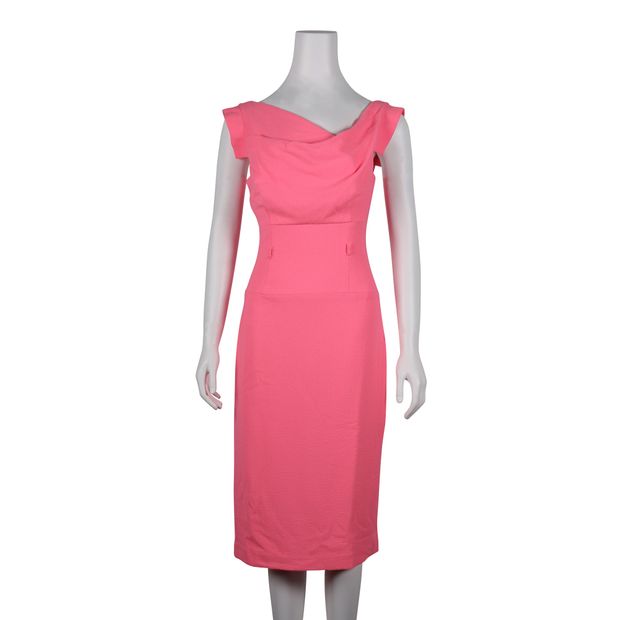 Black Halo Pink Maxi Dress