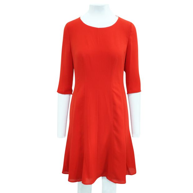 HUGO BOSS Red Midi Dress