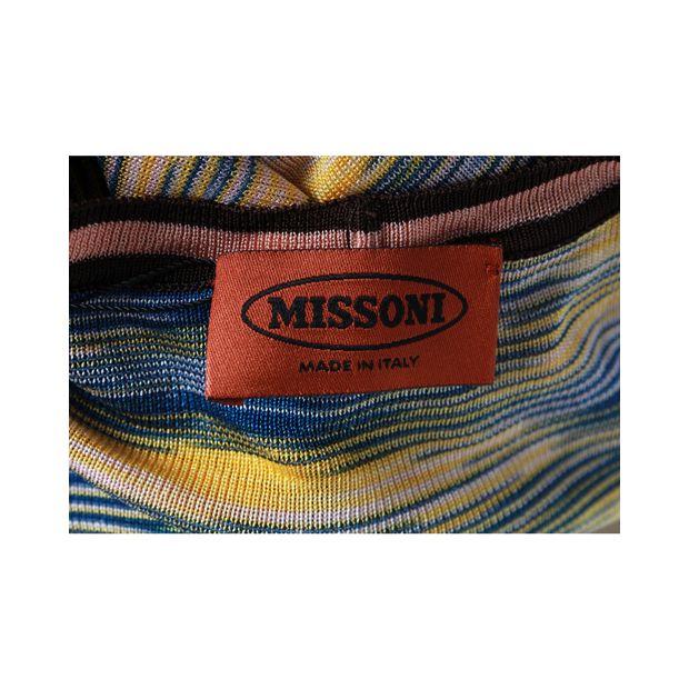 MISSONI Multicolor Print Strapless Top