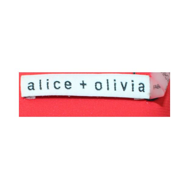 ALICE + OLIVIA Red Long Dress with Spaghetti Shoulder Straps