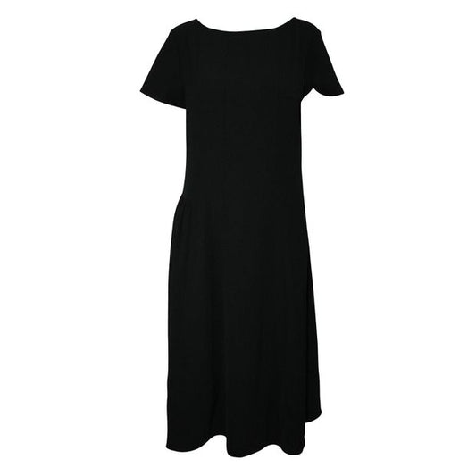 ACNE STUDIOS Black Dress with Pleats on Side