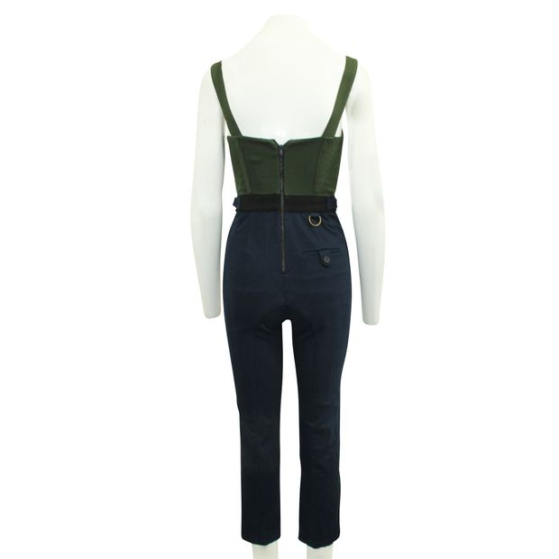 SELF-PORTRAIT Two Color Jumpsuit with Buttons