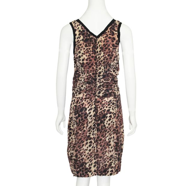 Isabel Marant Etoile Animal Print Sleeveless Midi Dress