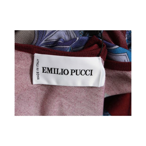 Emilio Pucci Burgundy Silk Sweater