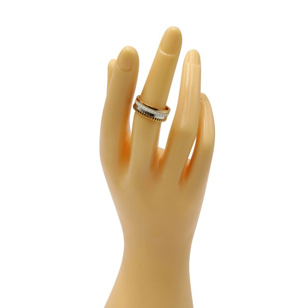 Boucheron Quatre White Edition Ceramic Ring With Yellow Gold