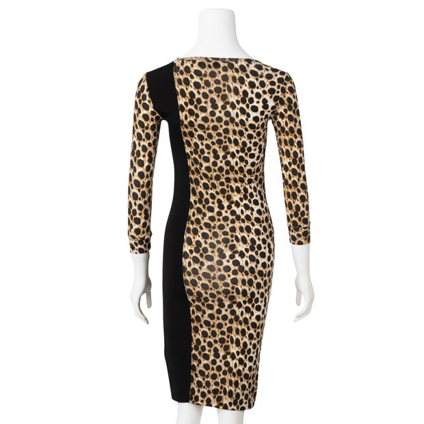 JUST CAVALLI Leopard Print Jersey Dress