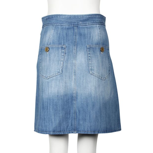 Isabel Marant Etoile A Line Denim Mini Skirt