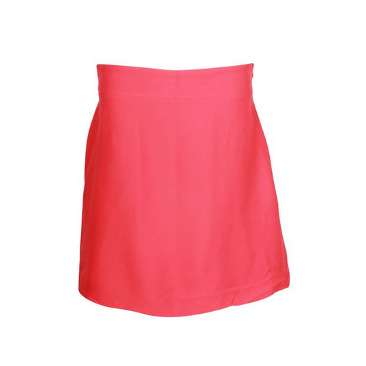 Miu Miu A-Line Mini Skirt in Red Viscose