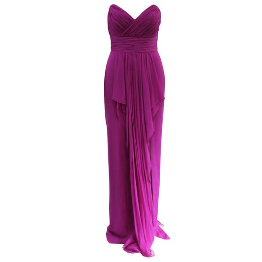 MARCHESA NOTTE Purple Evening Dress