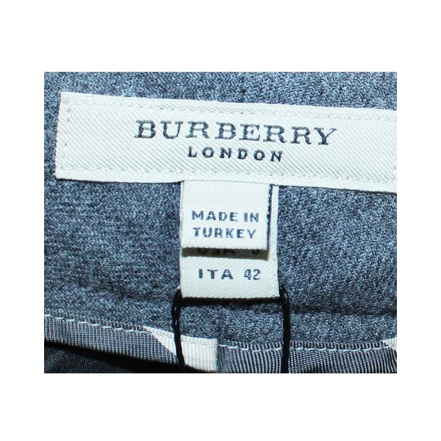 BURBERRY LONDON Grey Woolen Office Pants