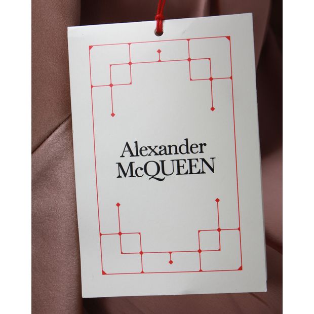 Alexander McQueen Double Duchess Jacket in Pink Silk