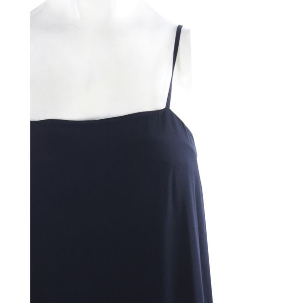 HELMUT LANG Navy Blue Long Dress