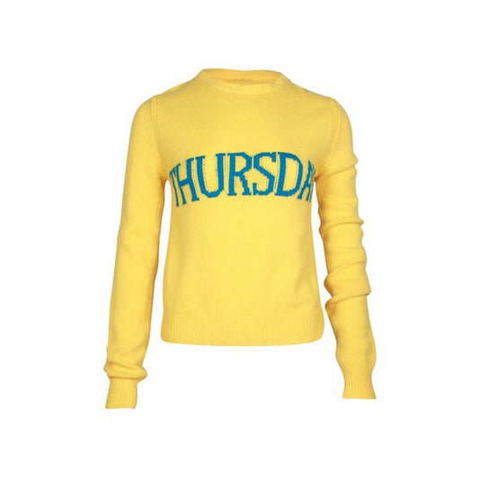 Alberta Ferretti Thursday Sweater in Yellow Virgin Wool