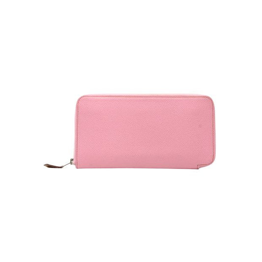 HERMÈS Pink Silk'In Classique Long Wallet