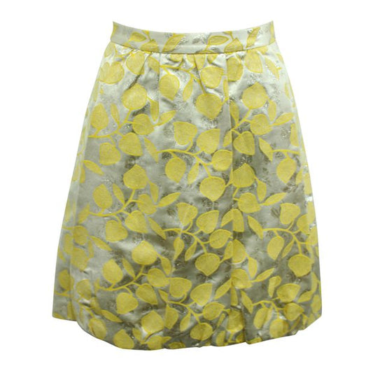 MOSCHINO CHEAP AND CHIC Yellow Print Skirt