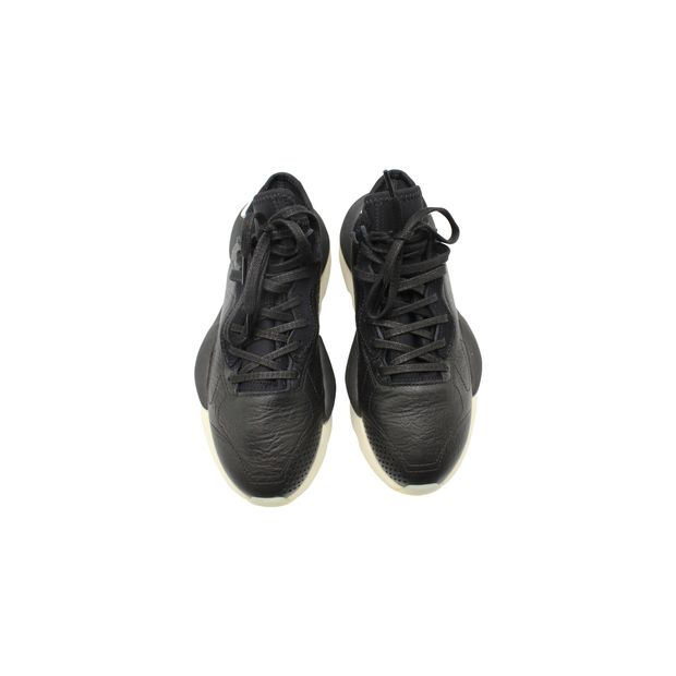 Y-3 Kaiwa GX1053 Low-Top Sneakers in Black Leather