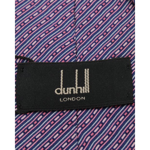 DUNHILL Light Purple Print Tie