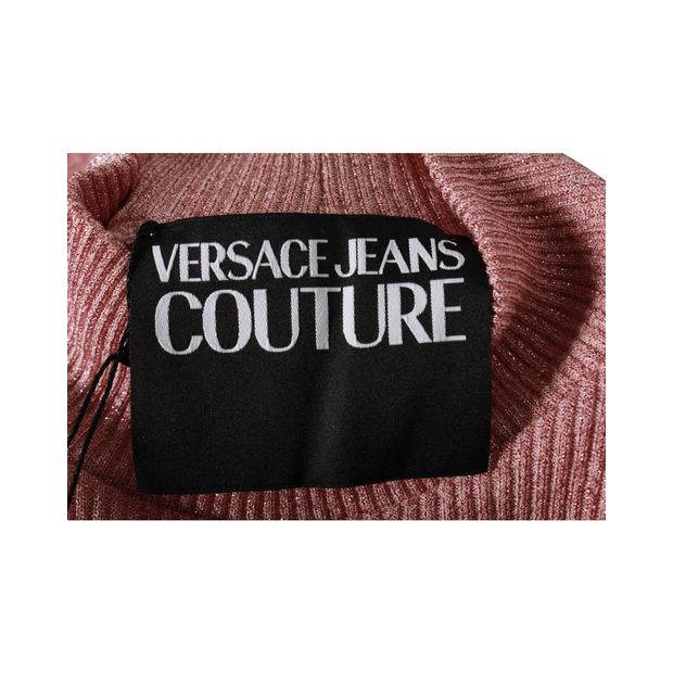 Versace Jeans Couture Marika Stretch Top in Pink Viscose