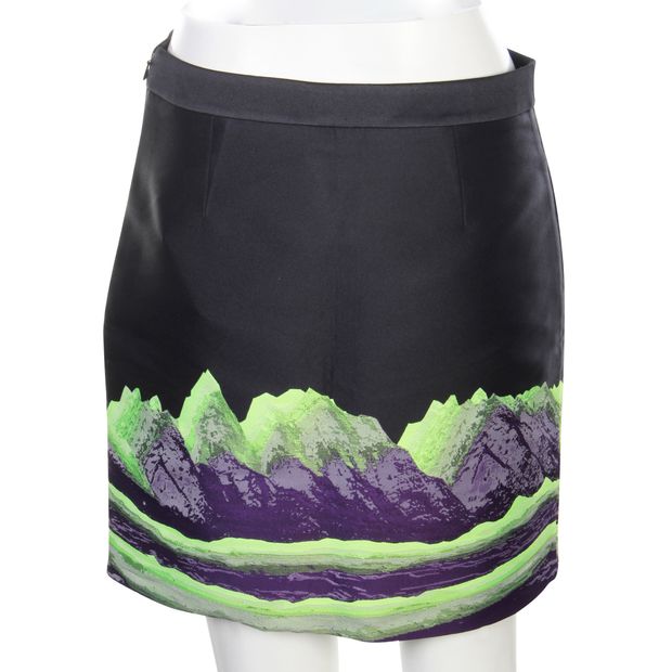 ALEXANDER WANG Black and neon Skirt