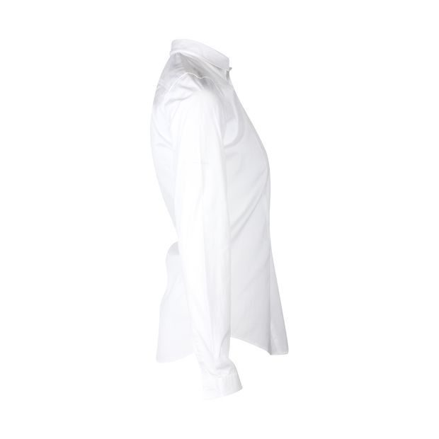 Dsquared2 Button-down Shirt in White Organic Cotton