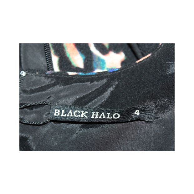 Black Halo Animal Print Colorful Dress