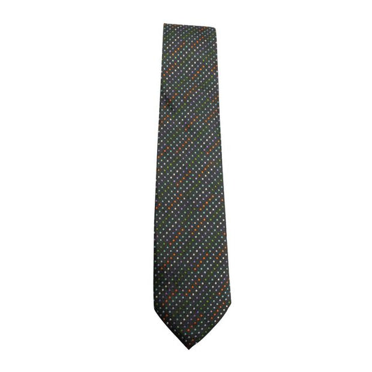 CONTEMPORARY DESIGNER Dark Grey Spotted Tie