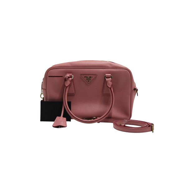 Prada Light Pink Saffiano Lux Petalo 1 Handbag/ Crossbody Bag