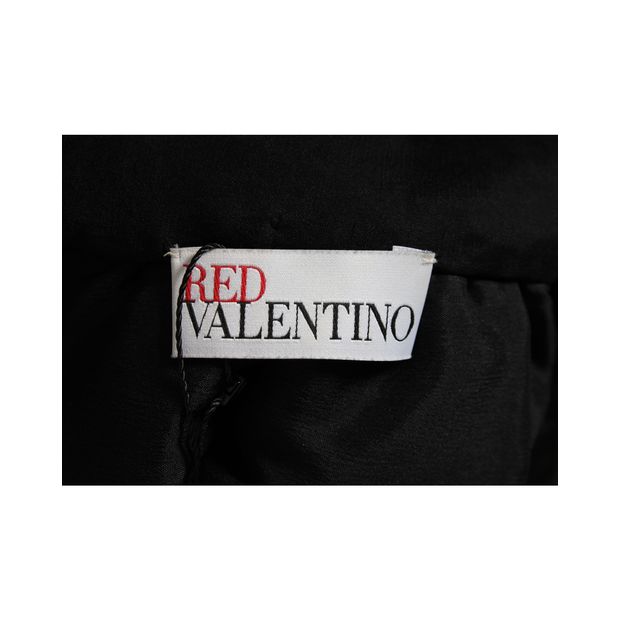 Red Valentino Black & Navy Lace Midi Dress