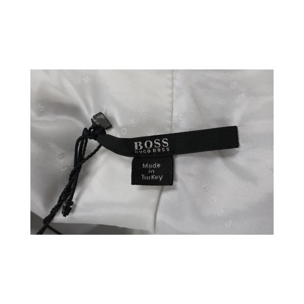 Hugo Boss Taupe With White Pinstripe Jacket
