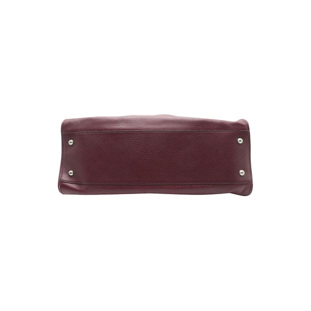 Tod's Handbag in Maroon Leather