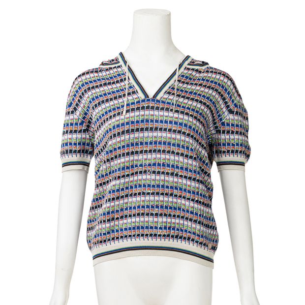 Chanel Knitted Short Sleeve Hoodie