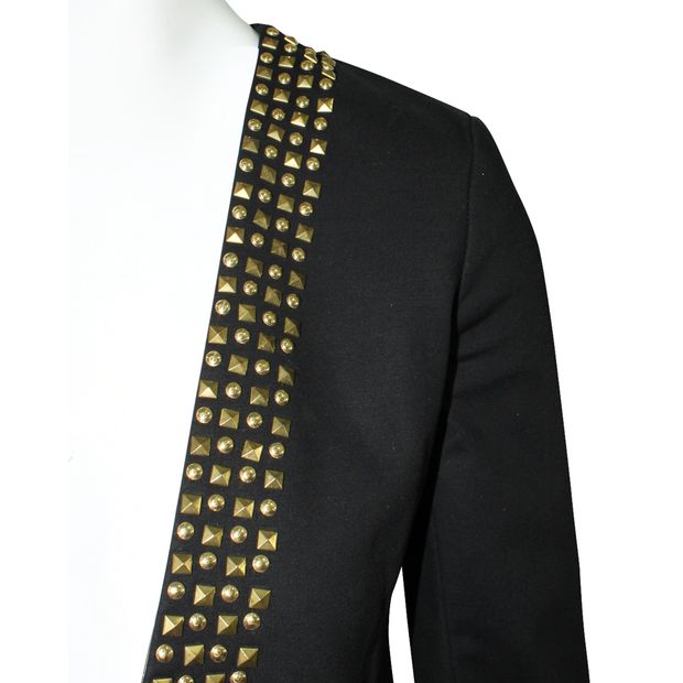 MICHAEL MICHAEL KORS Black Blazer with Golden Studs
