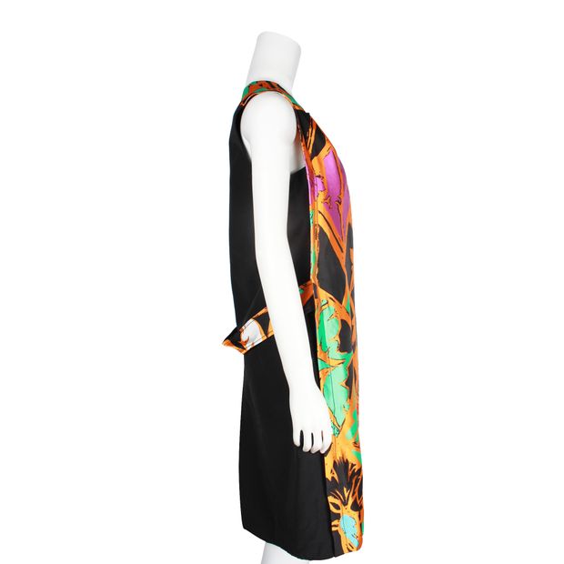Balenciaga Vibrant Multicoloured Slip On Dress