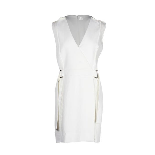 Pleated Ivory Detail Dress