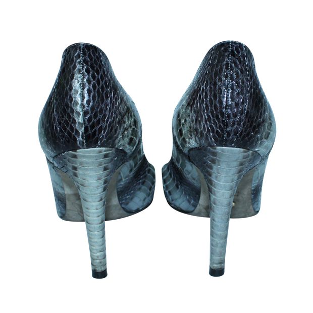 Sergio Rossi Snakeskin Leather Pumps