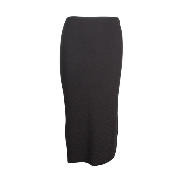 Bodycon Midi Skirt in Black