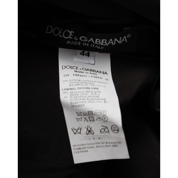 Dolce & Gabbana Midi Dress in Floral Print Cotton